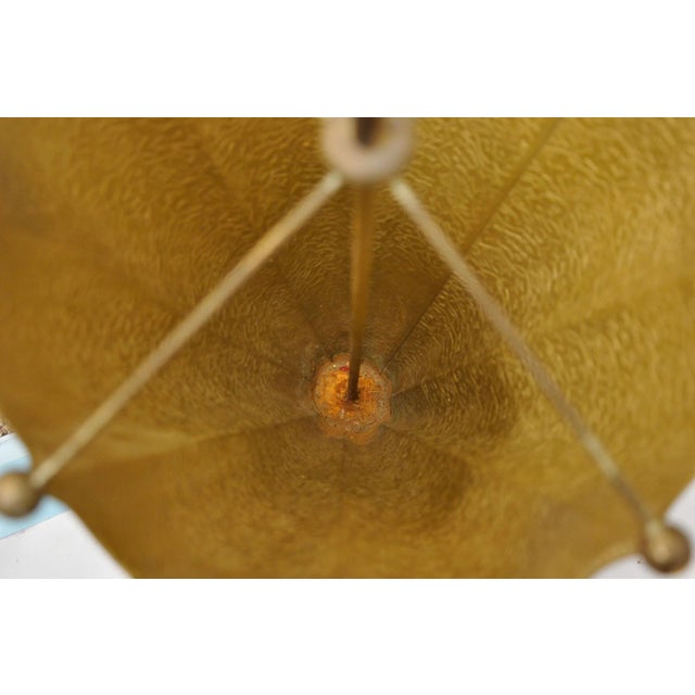 Vintage Art Deco Embossed Brass Figural Umbrella Form Umbrella Stand Holder For Sale - Image 11 of 13