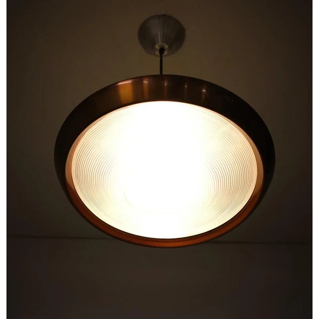 Mid-Century Modern Aluminum Ceiling Lamp by Philips, Holland, 1972 For Sale - Image 3 of 10