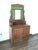 Oak Sideboard, Buffet With Mirror and Original Green Glass For Sale In Miami - Image 6 of 7