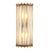 Large Antique Modern Brass & Clear Glass Wall Lamps, Set of 2 For Sale - Image 5 of 7