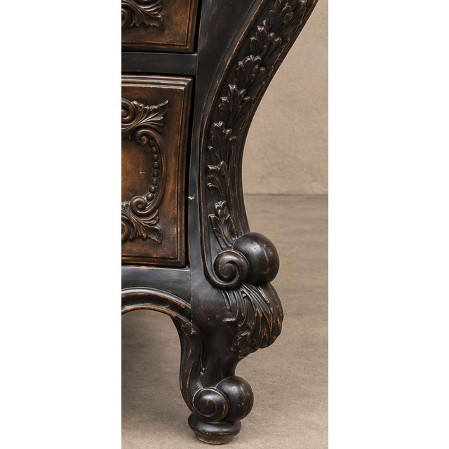 Wood Vintage Pulaski Furniture Bombe Chest | French Provincial For Sale - Image 7 of 11