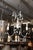 Petite 4-Light Iron & Opaline Glass Beaded Chandelier, 1940s Italy For Sale - Image 13 of 14