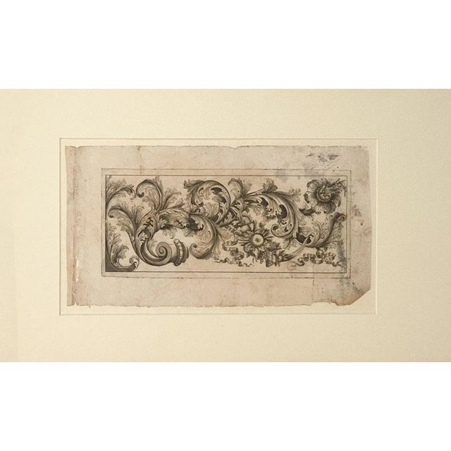 A 17th-century architectural print, Italy. This engraving was used as a template for decorations.