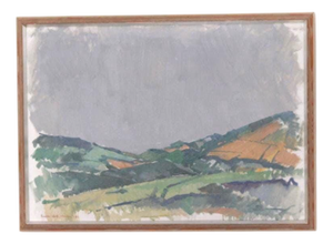 Gustav-Adolf Johansson, Valley, 1972, Oil on Canvas, Framed