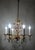 Brass & Lead Crystal Chandelier with Flowers from Palwa, 1970s For Sale - Image 13 of 15