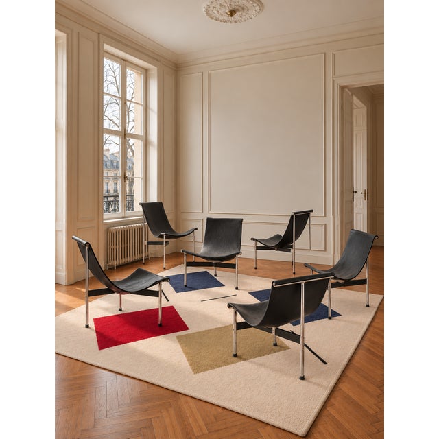 Model 3LC T Chairs by William Katavolos for Laverne International, 1952, Set of 6 For Sale - Image 11 of 16