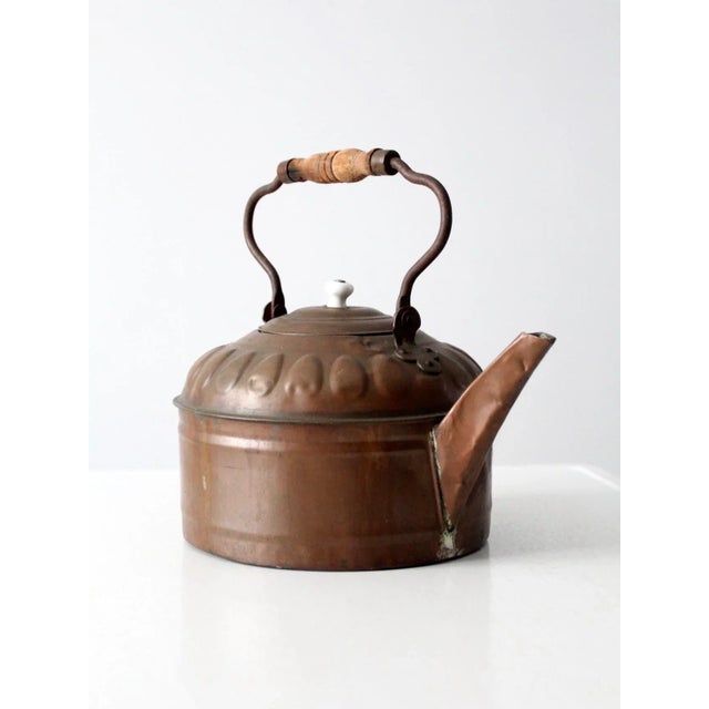 Late 19th Century Antique Copper Tea Kettle For Sale - Image 5 of 13
