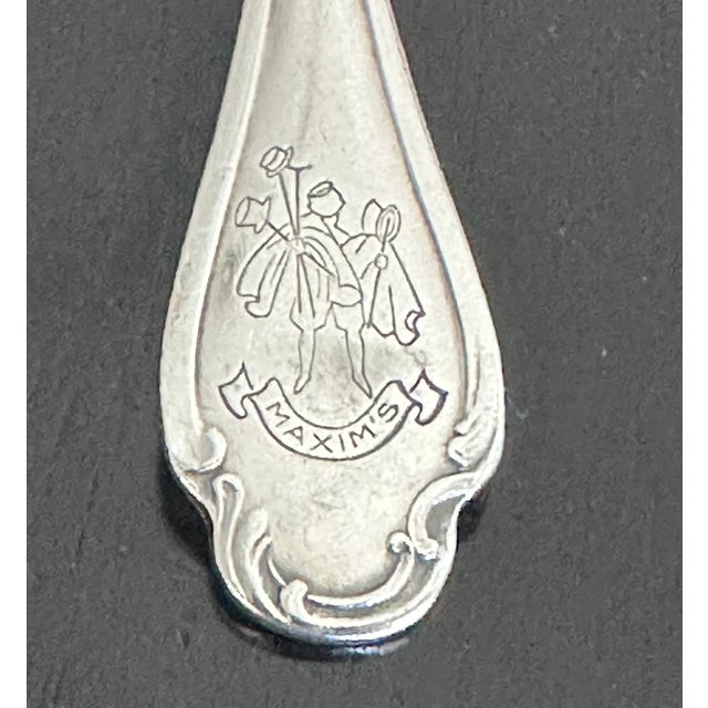 Art Nouveau Maxim's Paris Restaurant Christofle Spoon - Early 1900's For Sale - Image 3 of 9