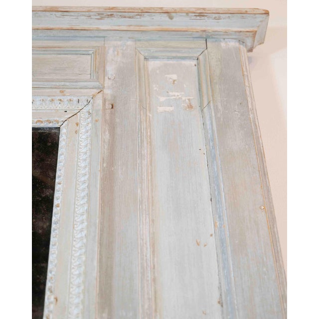 French 18th Century Louis XVI Painted Trumeau Mirror For Sale In Atlanta - Image 6 of 10
