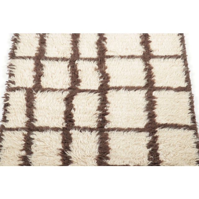 Rug & Kilim Contemporary Moroccan Style Geometric Wool Rug by Rug & Kilim, India For Sale - Image 4 of 4