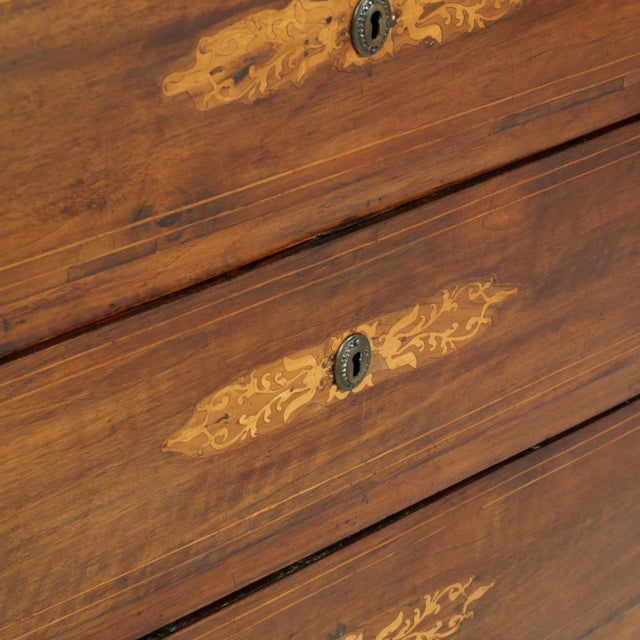 17th Century Italian Inlaid Walnut Dresser For Sale - Image 4 of 13