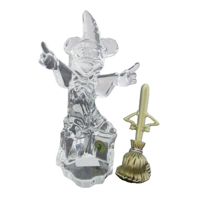 Disney Waterford Crystal Mickey Mouse Sorcerer Limited Edition of 750 in Box For Sale