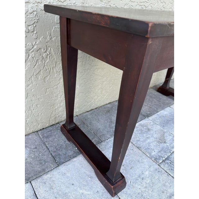 American Vintage 20th Century Mahogany Wood Piano Bench With Storage For Sale - Image 3 of 12