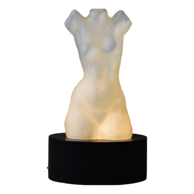 Table Lamp by Paul Kedelv for Flygsfors Glasverk, Sweden, 1950s For Sale