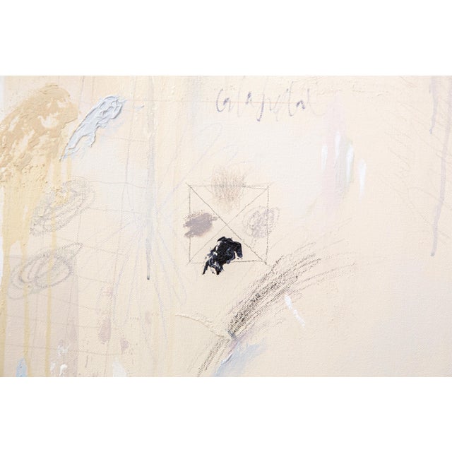 Beige Large Original Beige Abstract Diptych Painting by Margot Sinclair For Sale - Image 8 of 10