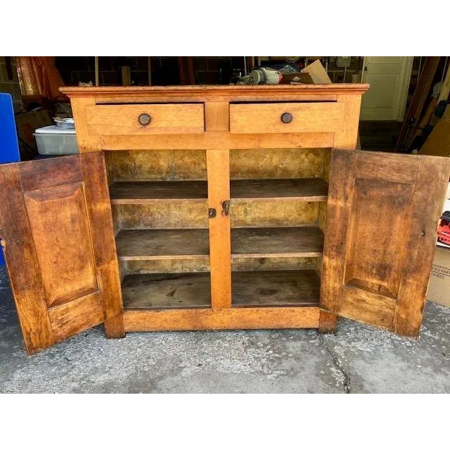 Mid 19th Century American Primitive Pine Cupboard For Sale - Image 4 of 7