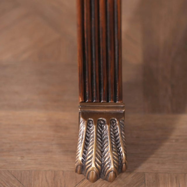 Brown Traditional Long Oval Mahogany Dining Table For Sale - Image 8 of 11