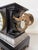 Metal Antique Ansonia “Belgium” Mantel Clock With Gargoyle Mounts, Claw Feet & Original Key For Sale - Image 7 of 17