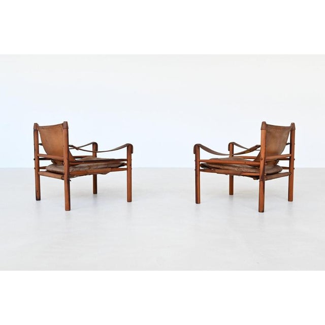 Metal Sirocco Lounge Chairs attributed to Arne Norell, Denmark, 1960s, Set of 2 For Sale - Image 7 of 18