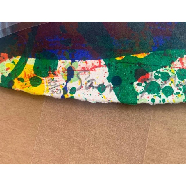 Untitled is an original contemporary artwork realized by Sam Francis in 1994. Lithograph on vélin paper. Hand signed in...