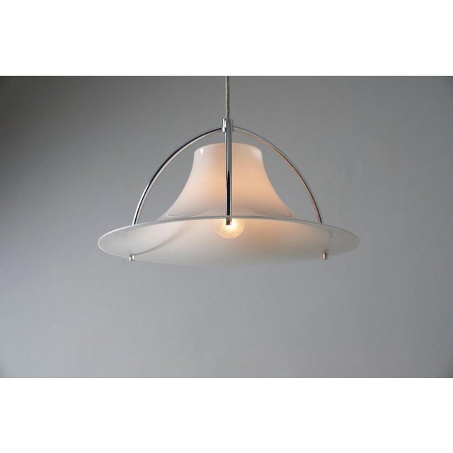 Fog & Mørup Single Pendant Light by Jo Hammerborg for Fog & Mørup, Denmark, 1970s For Sale - Image 4 of 12