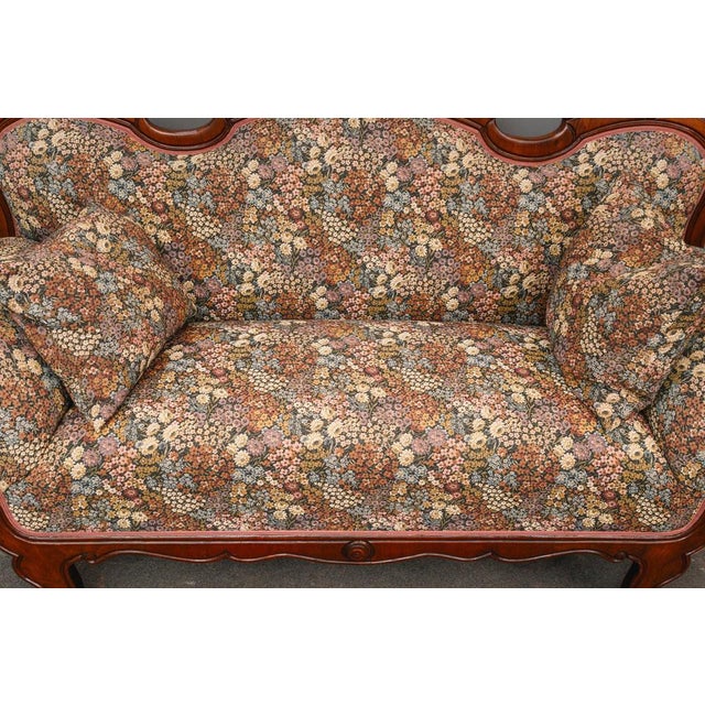 Biedermeier Sofa in Mahogany, Mid-19th Century For Sale - Image 12 of 18