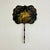 Handheld Victorian Paper Mache Fire Screen With Floral Design, Circa 1880, Comes With Wood Stand For Sale - Image 4 of 9