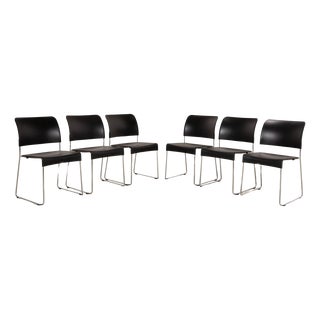 Sim Plastic Chairs from Vitra, Set of 6 For Sale
