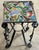 Modern Italian Mid-Century Wrought Iron Mosaic Glass Side Table, 1960s For Sale - Image 3 of 9