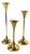 Vintage Brass Candlesticks, Denmark, 1960s, Set of 3 For Sale