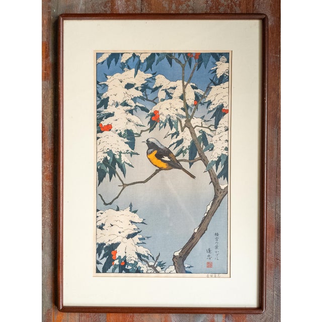We are selling this pretty Japanese Ukiyo-e Woodblock print by Toshi Yoshida. This woodblock print is part of his series...