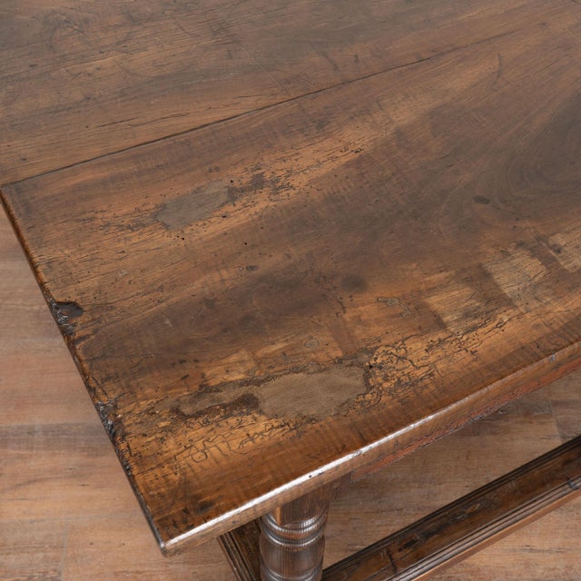 Early 19th Century Carved Chestnut Console Table With Two Drawers For Sale - Image 4 of 18