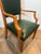 Brown 1940s Pair of oak and leather armchairs by De Coene Frères For Sale - Image 8 of 12