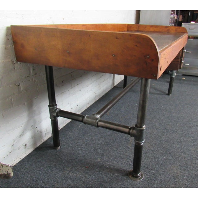 Large Industrial Table For Sale - Image 4 of 13