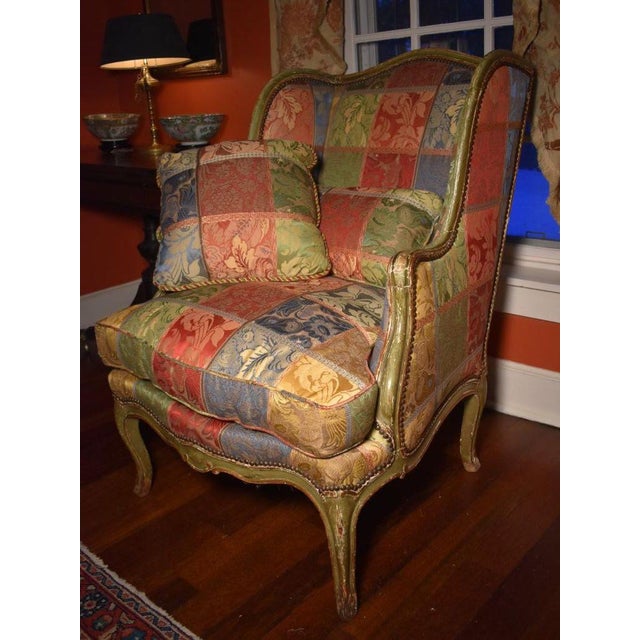 This Louis XV style wing chair struck me as an exceptionally well crafted and beautifully upholstered chair. It is a...