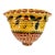 Vintage Italica Ars Italian Majolica Wall Pocket Planter, Scalloped Ceramic Hanging Jardiniere For Sale