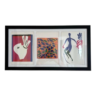 Matisse Postcards Prints Framed Matted Signed in Plate For Sale