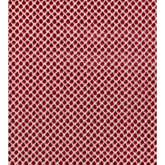 Sample - The House of Scalamandré Etosha Velvet Fabric, Framboise For Sale