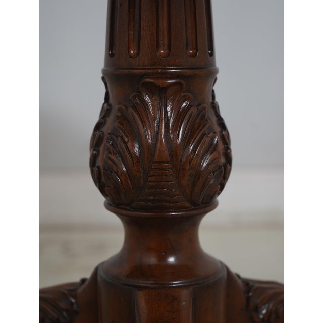 Maitland Smith Model 8115-30 Mahogany Lamp Table For Sale In Philadelphia - Image 6 of 18