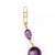 Contemporary Estate 371Carats Amethyst Assorted Shape Size All Around 18k Gold Necklace 37" L For Sale - Image 3 of 5