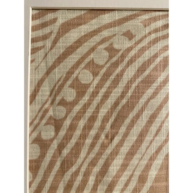 Abstract Framed Textile in Blush and Ivory For Sale - Image 13 of 13