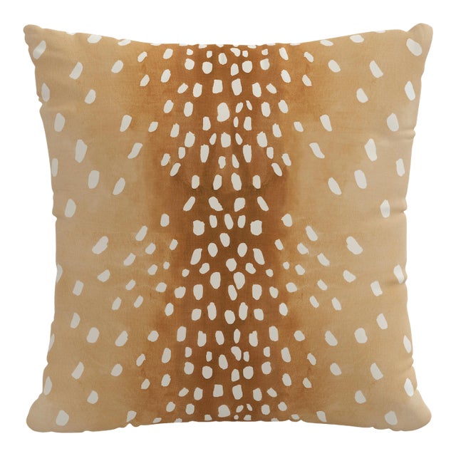 18" Indoor/Outdoor Pillow Natural Fawn For Sale