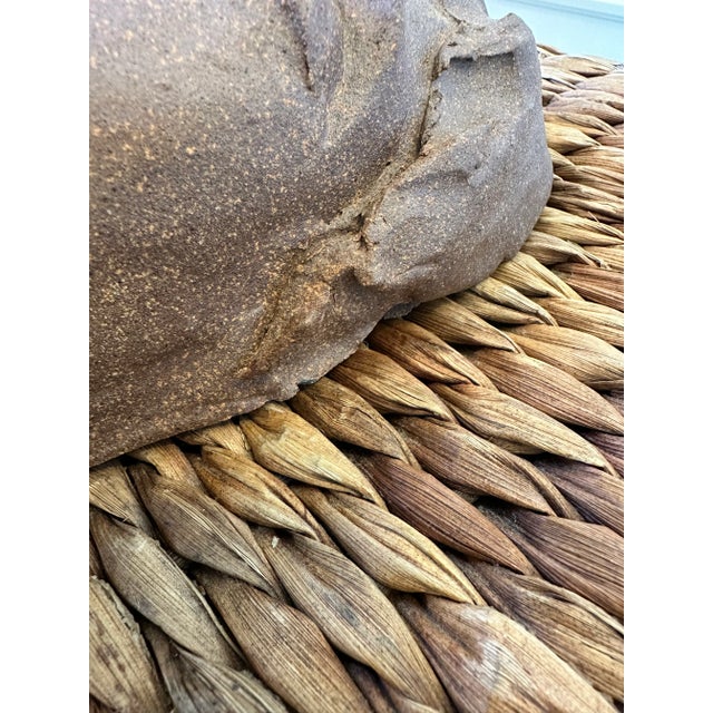 Vintage Large Handmade Signed Modigliani Style Bust Sculpture For Sale - Image 11 of 15