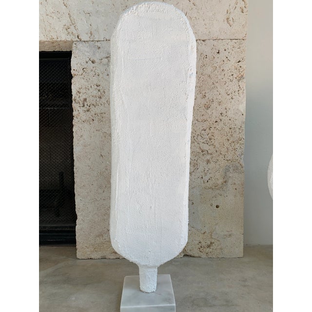 2010s Contemporary Minimalist Modern White Head Sculpture For Sale - Image 5 of 7