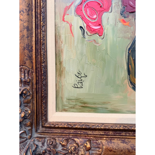 2000 - 2009 Original Paige Morehead Floral Still Life, Nashville Artist For Sale - Image 5 of 8