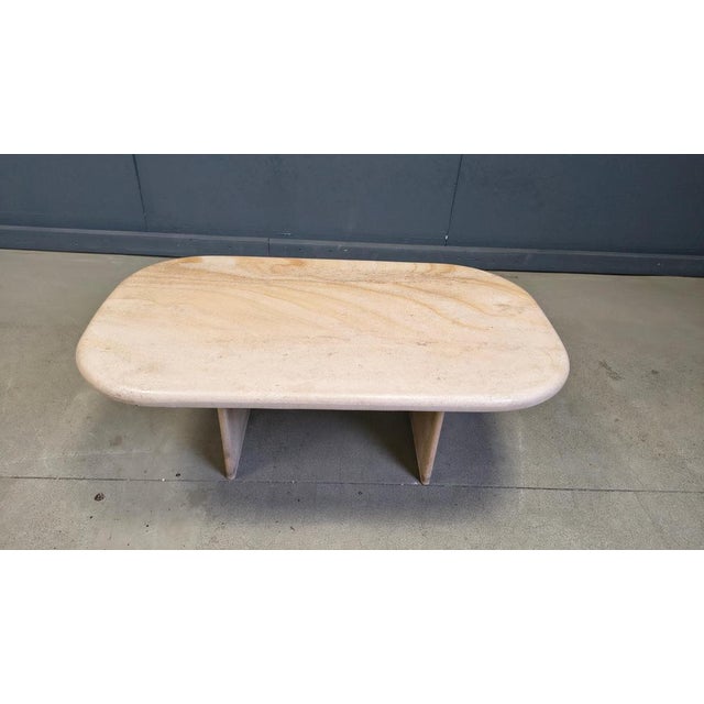 Vintage Italian Travertine Coffee Table, 1970s, Set of 6 For Sale - Image 13 of 14
