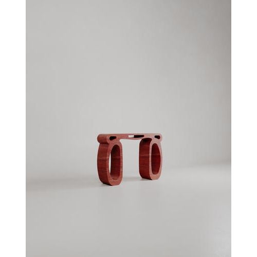 Stone Travertino Rosso Marble Soie Console by Esther Knopfler For Sale - Image 7 of 18