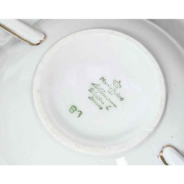 1950s Gold Rimmed China Cream Soup and Saucer Sets - Set of Twelve For Sale - Image 12 of 18