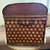 Wood Vintage Bombay Company Woven Bamboo & Rattan Starburst Trunk For Sale - Image 7 of 12