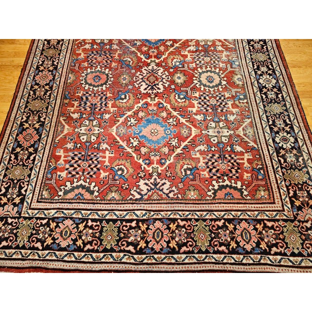 "This exceptional antique Persian Mahal Sultanabad exemplifies the refined, spacious aesthetic that made Ziegler-...